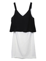 シフォンレイヤードワンピース