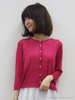 バッグシフォンパールカーディガン