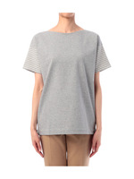 ボーダースリーブプルオーバー