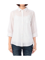 7分袖シンプルシャツ