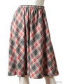 バイアスチェックスカート