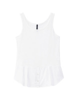 裾シャツ風タンクトップ