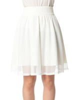 チュールストライプスカート