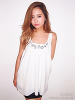 フロントビジューフレアTOPS