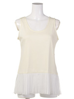 【mystic】カット×プリーツタンクトップ