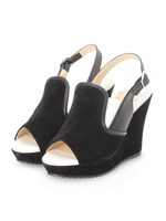 スリッポン調ウエッジサンダル