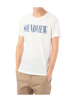 ロゴ入りコットン混Tシャツ