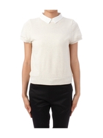 襟つき半袖カットソープルオーバー