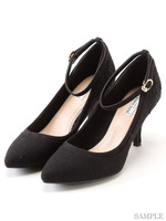 【PURE SOEUR】かかとレースアンクル取り外しパンプス