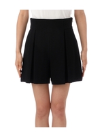 プリーツショートキュロットパンツ