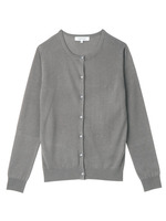 レーヨン混シンプルニットカーディガン