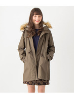 ツイルボアライナー付きモッズコート