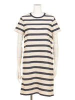 【BED＆BREAKFAST】Float　Bold　Stripe　Shortsleeve　Dress