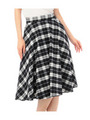 チェックフレアスカート