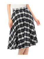 チェックフレアスカート
