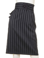 フリル付ストライプタイトスカート