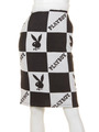 【Joyrich×PLAYBOY】Playboy Checkered Knit Tube Skirt