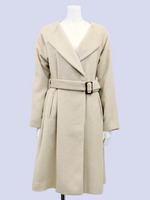 ウエストベルト付コート
