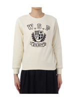 エンブレム刺しゅうスウェットプルオーバー