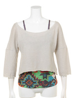 キャミソール 7分袖Tシャツ