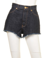 ハイウエスト1washデニムショート