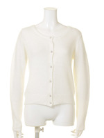 ビジューボタンショートカーデ