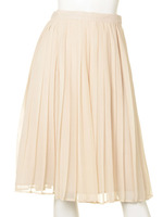 膝丈プリーツスカート