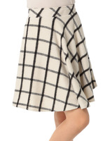 L51シャギーチェック／フレアSK