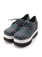 チェックレースアップスニーカー