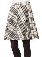 シャギーチェックフレアーSK