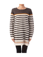 パネルボーダーニットワンピース