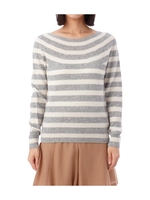 ボーダーカシミヤニット