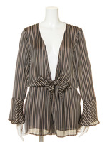 【Planet blue world】パウダリーストライプコンビネゾン