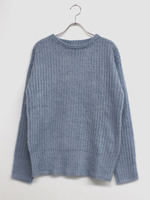 シンプルモヘアニット