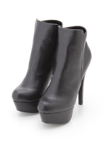 ハイヒール美脚ショートブーツ