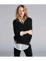 ワイドシルエットニットカーディガン