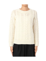 バルキーケーブルプルオーバニット