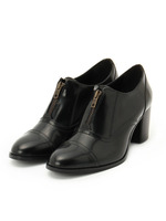 FABIO RUSCONI ジップガラスレザーシューズ