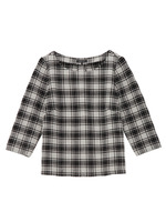 [L]タータンチェック柄ブラウス