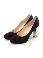 【HM】ビジューヒールパンプス