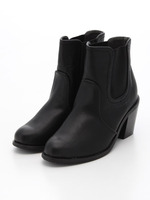 【低反発スポンジ入り】サイドゴアショートブーツ