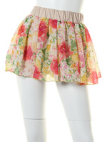 ぼかしフラワーフェイクショーパン