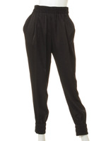 バックサテンギャザーパンツ