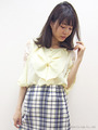 15シフォンラッフルブラウス
