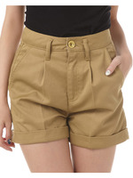 カラー キュロット ロールアップ パンツ