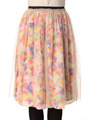 プリズムクラウドプリント×チュールスカート