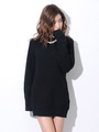 袖スリットロングニットTOP