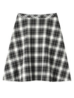 タータンチェックミディ丈スカート