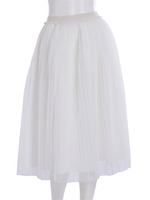 リバーシブルミモレ丈スカート