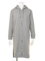 【カタログ掲載商品】裏毛ロングWzipパーカー